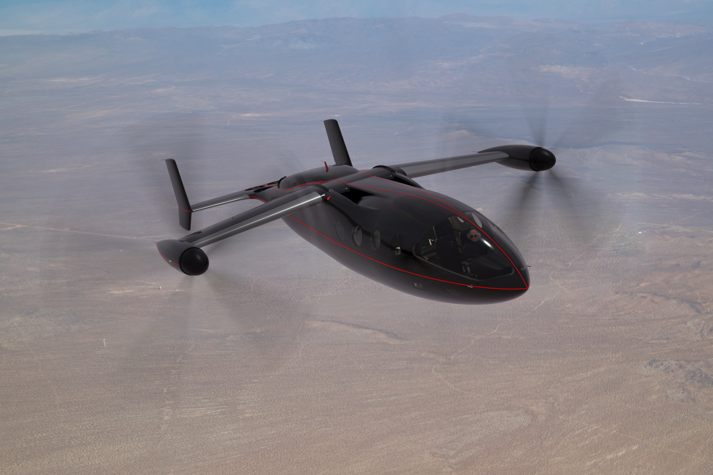 Transcend Air's Vy 421 long-range hybrid-electric eight passenger VTOL concept design aircraft Transcend Air's Vy 421 long-range hybrid-electric eight passenger VTOL concept design aircraft
